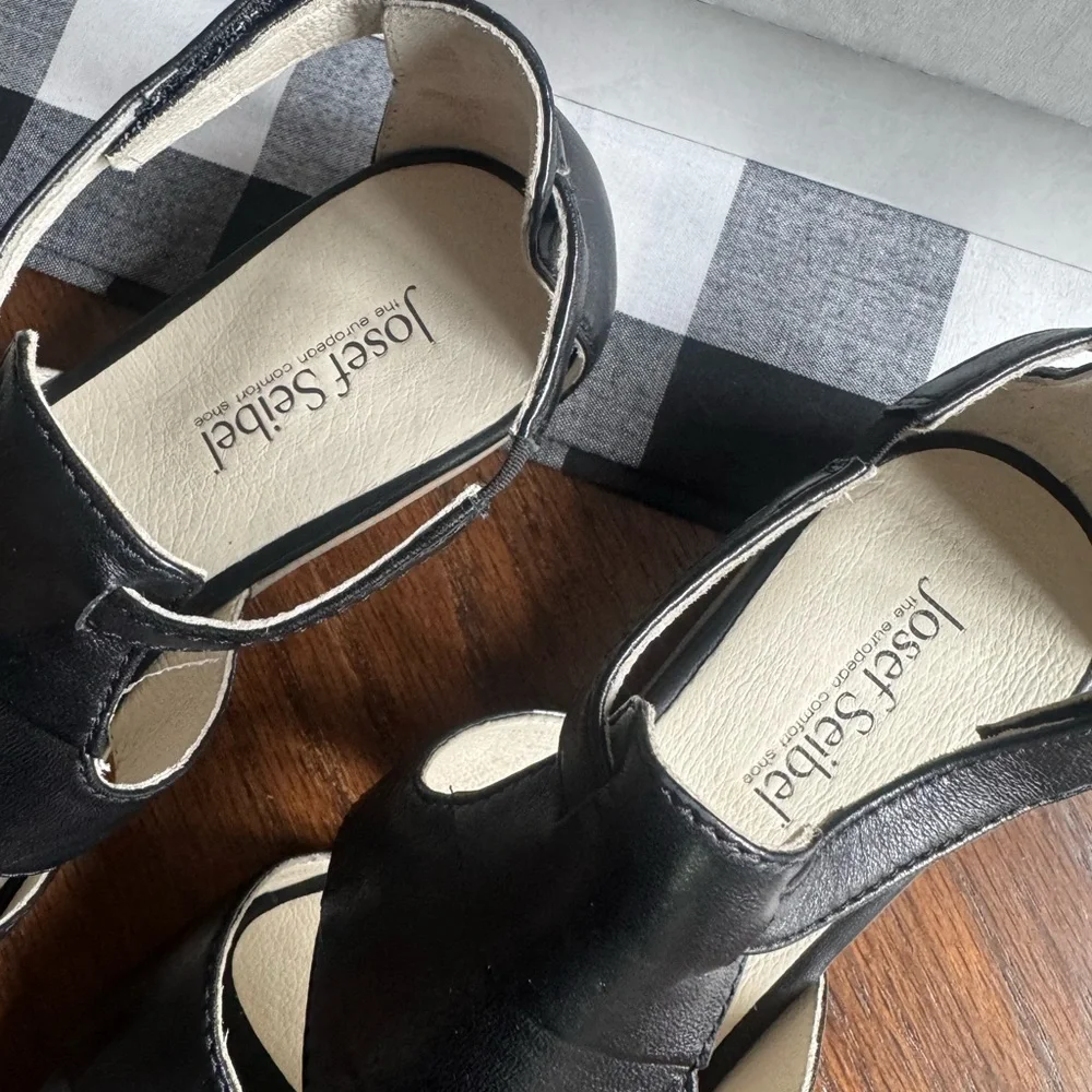 JOSEF SEIBEL Fabia Black Leather‎